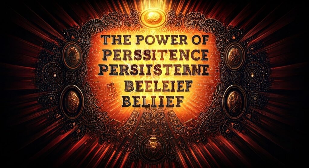 The Power of Persistence and Belief 2025